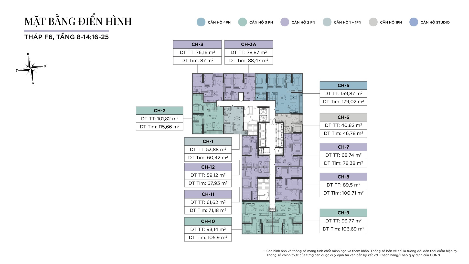mặt bằng dự án Noble Westlake Ciputra