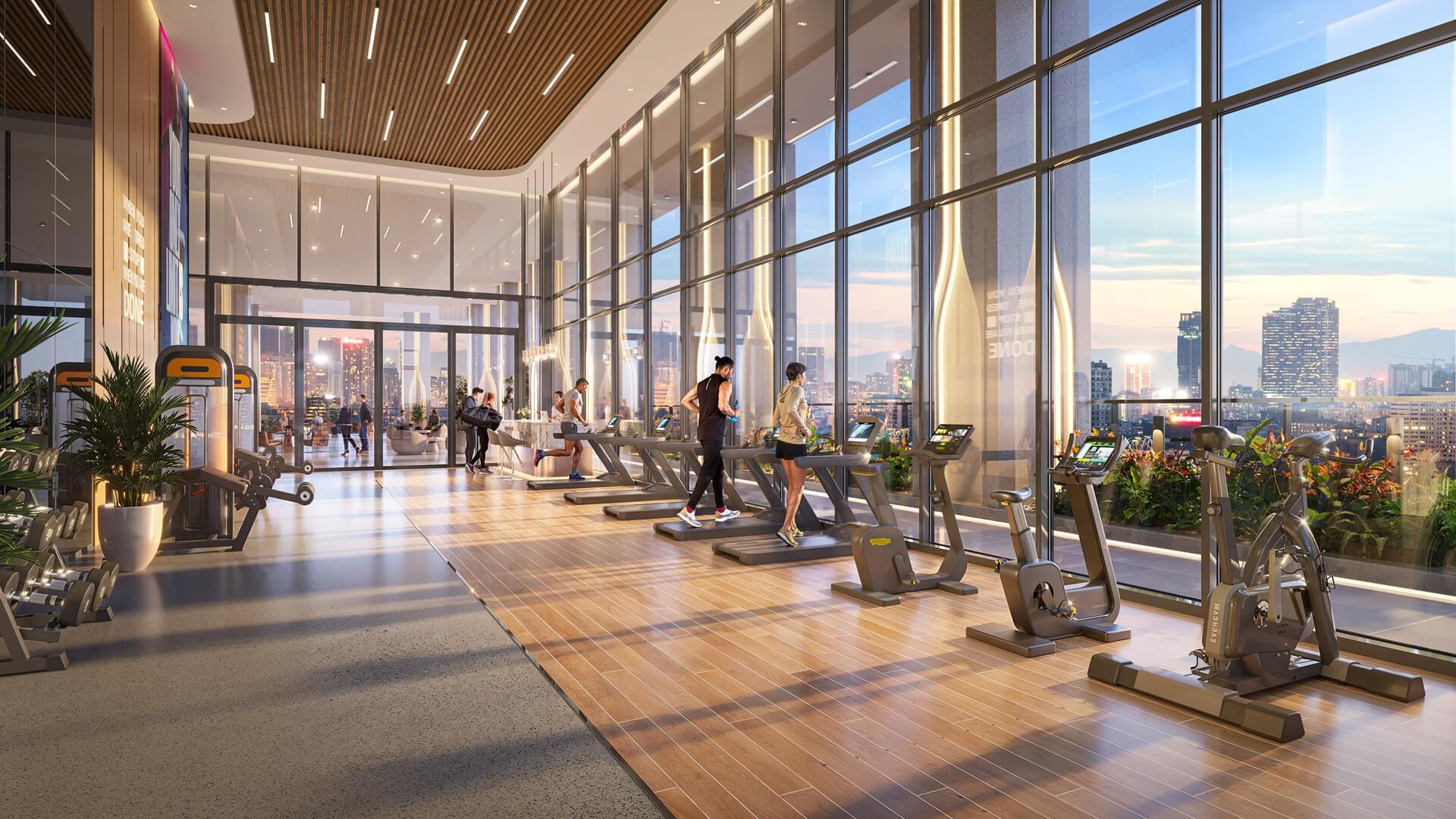 phòng tập gym dự án sun group ciputra