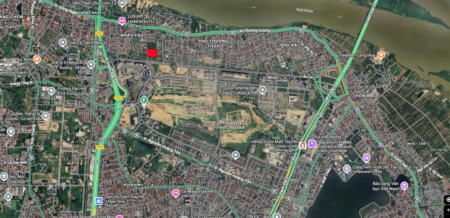 vị trí dự án sunshine river park ciputra